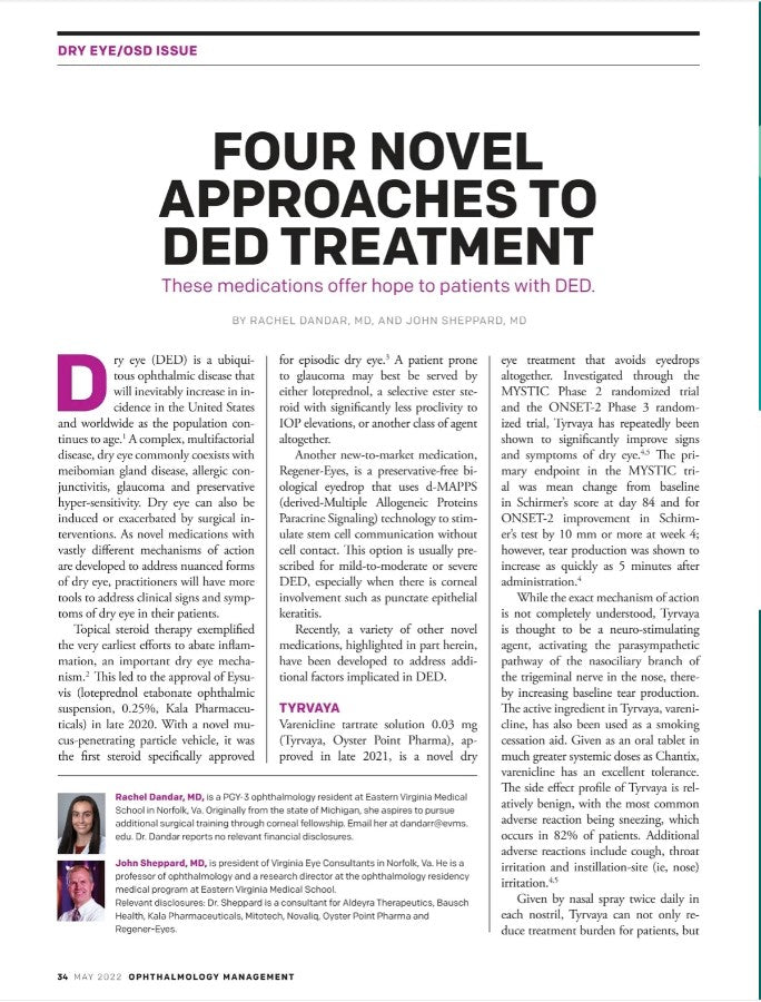 Four Novel Approaches to DED Treatment